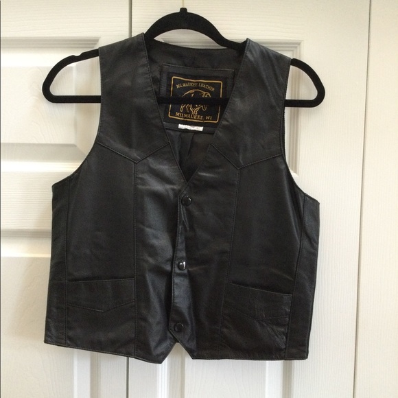XL Harley Davidson Leather Vest - Picture 1 of 7